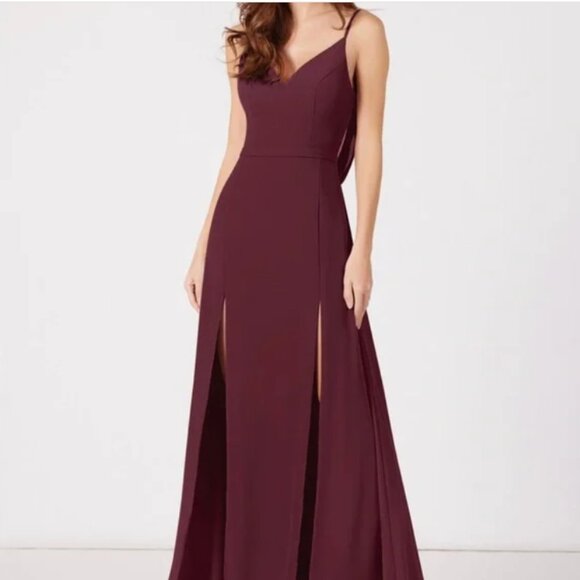 Azazie Candice Bridesmaid Dress in Dark Navy - Picture 3 of 6